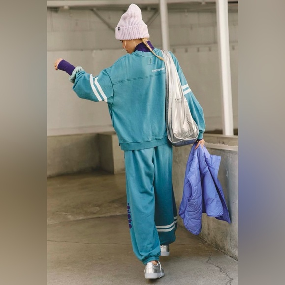 FP Movement All Star Logo Pullover Midnight Jade Combo Size Medium - Picture 5 of 11